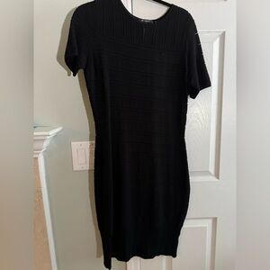 St. John Black Knit Dress